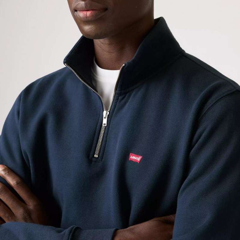 Φούτερ με φερμουάρ 1/4 Original Housemark Quarter-zip Blue Levi's