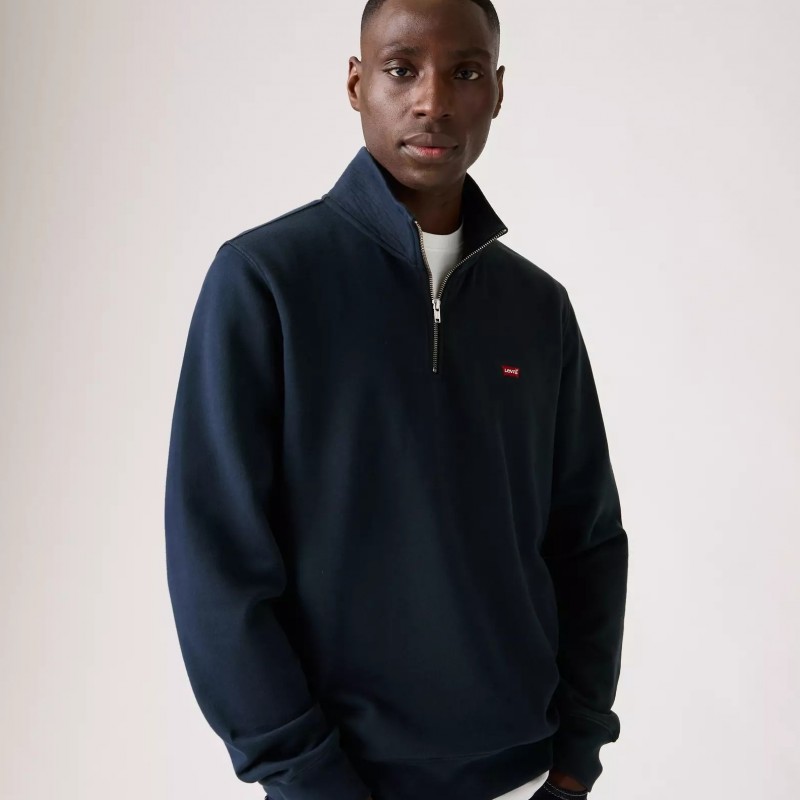 Φούτερ με φερμουάρ 1/4 Original Housemark Quarter-zip Blue Levi's