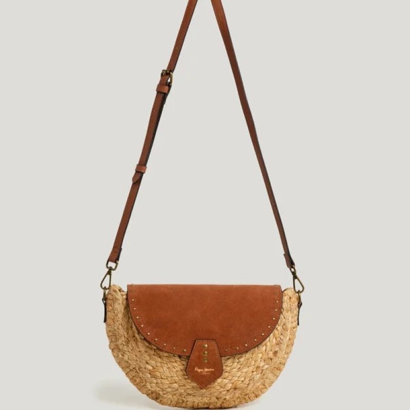 Τσάντα ώμου Saddie barker Brown Pepe jeans