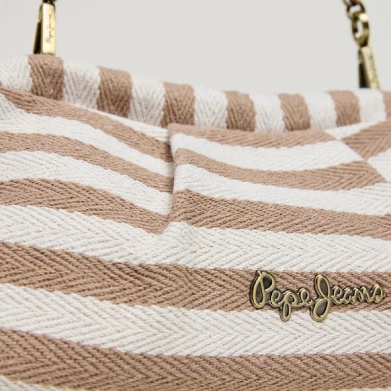 Τσάντα γυναικεία Tula Brown Pepe jeans
