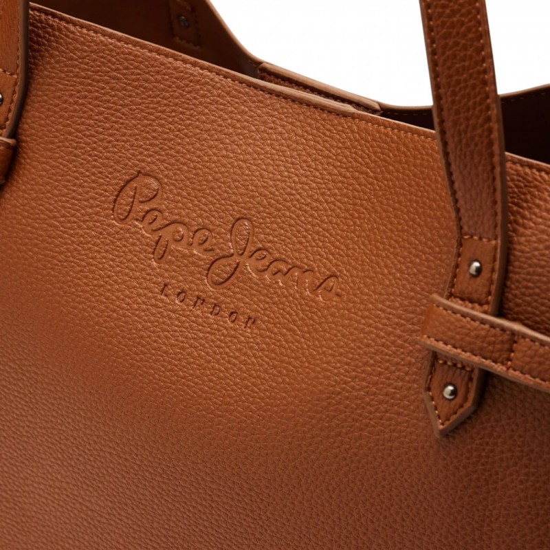 Τσάντα ώμου Sabina key Brown Pepe jeans