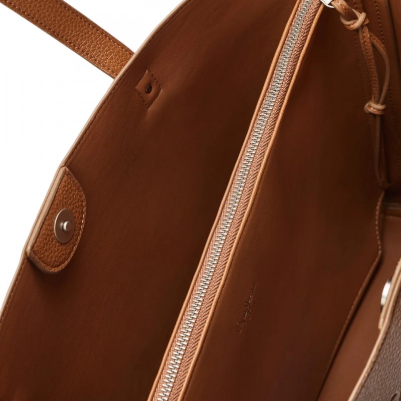 Τσάντα ώμου Sabina key Brown Pepe jeans