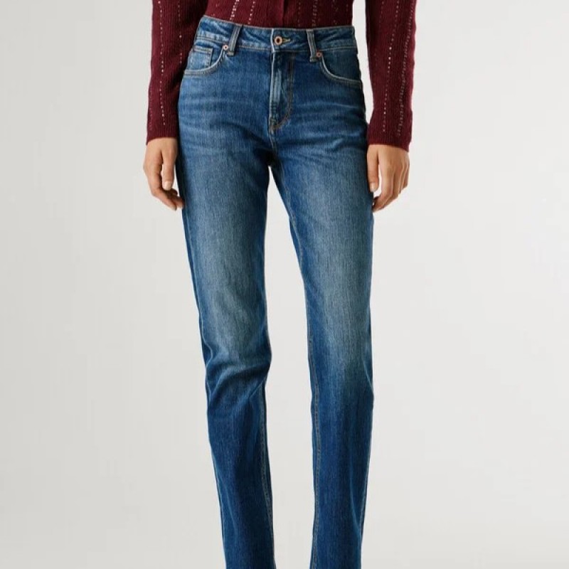 Τζίν mid-rise Mary straight Blue Pepe jeans
