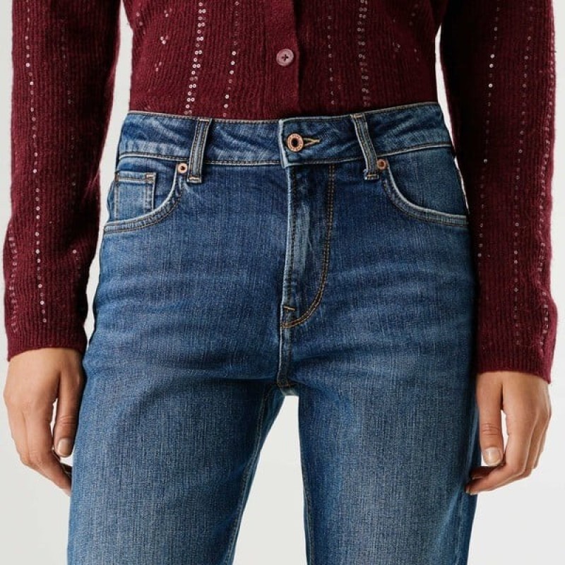 Τζίν mid-rise Mary straight Blue Pepe jeans