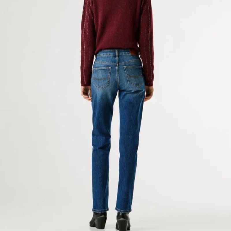 Τζίν mid-rise Mary straight Blue Pepe jeans