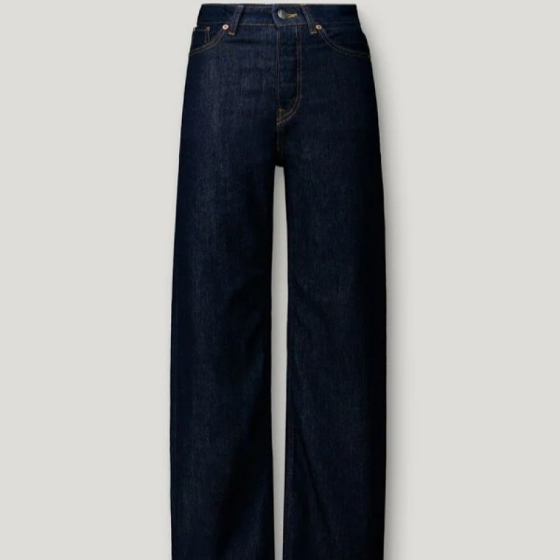 Παντελόνι τζίν high-rise straight Lexa Blue Pepe jeans