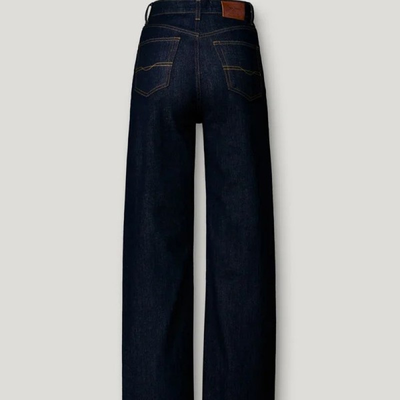 Παντελόνι τζίν high-rise straight Lexa Blue Pepe jeans