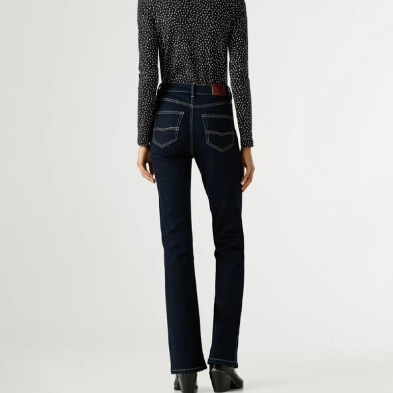 Τζίν high-rise flare fit Dion Blue Pepe jeans