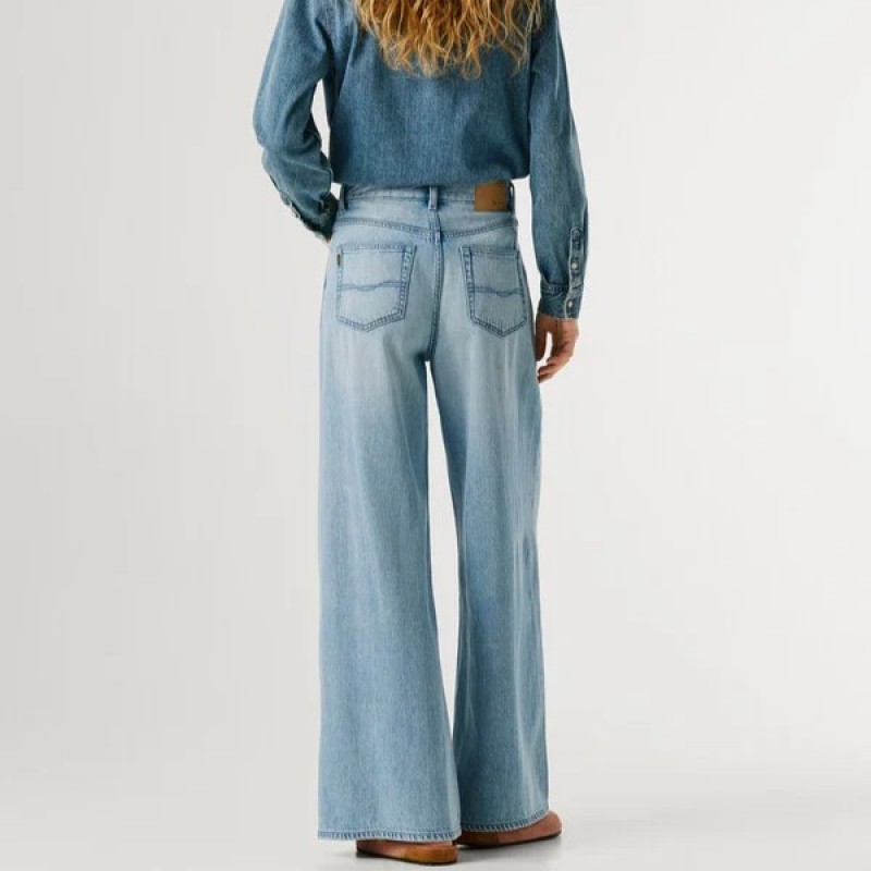 Παντελόνι τζίν wide leg Jaimy Blue Pepe jeans