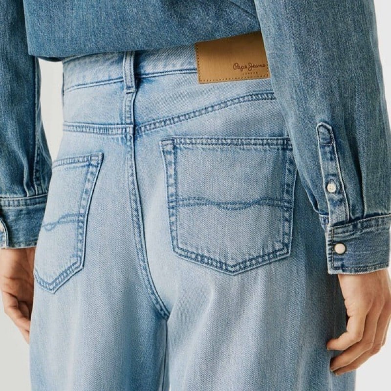 Παντελόνι τζίν wide leg Jaimy Blue Pepe jeans