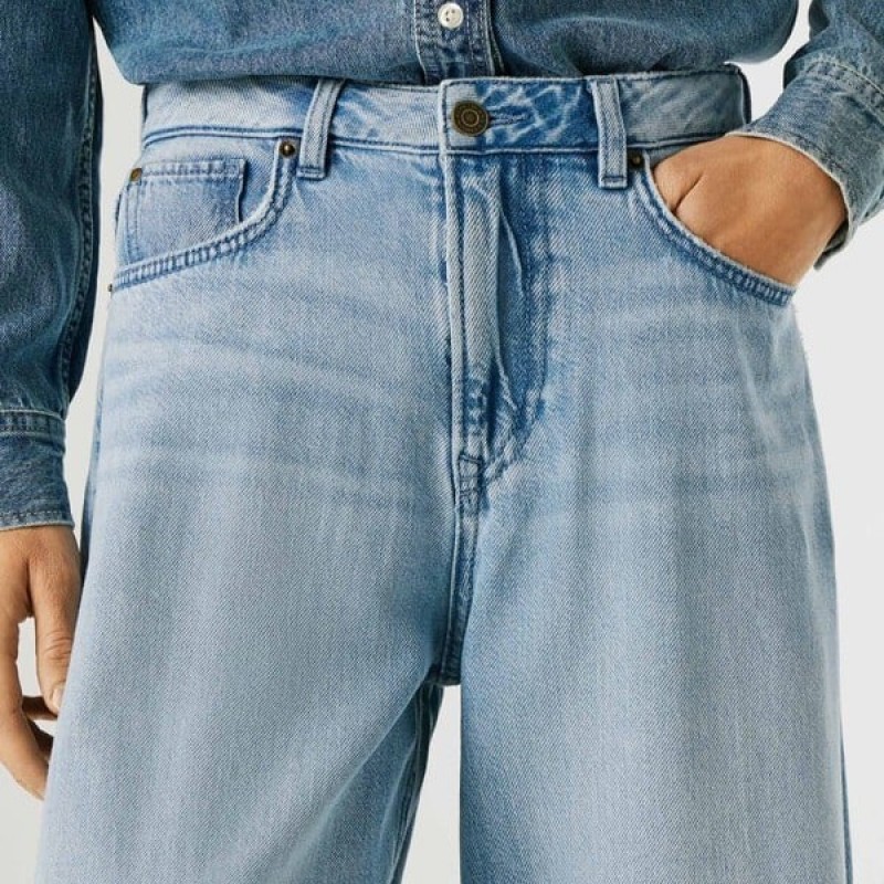 Παντελόνι τζίν wide leg Jaimy Blue Pepe jeans