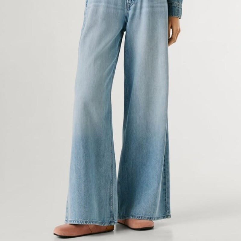 Παντελόνι τζίν wide leg Jaimy Blue Pepe jeans
