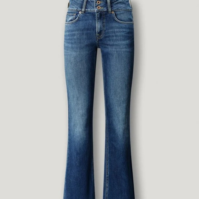 Τζίν mid-rise flare fit Venus Blue Pepe jeans