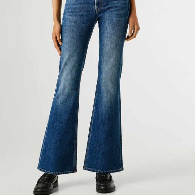 Τζίν mid-rise flare fit Venus Blue Pepe jeans