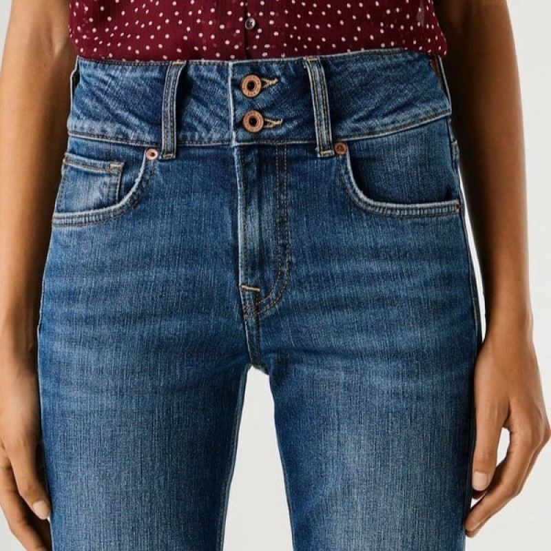 Τζίν mid-rise flare fit Venus Blue Pepe jeans