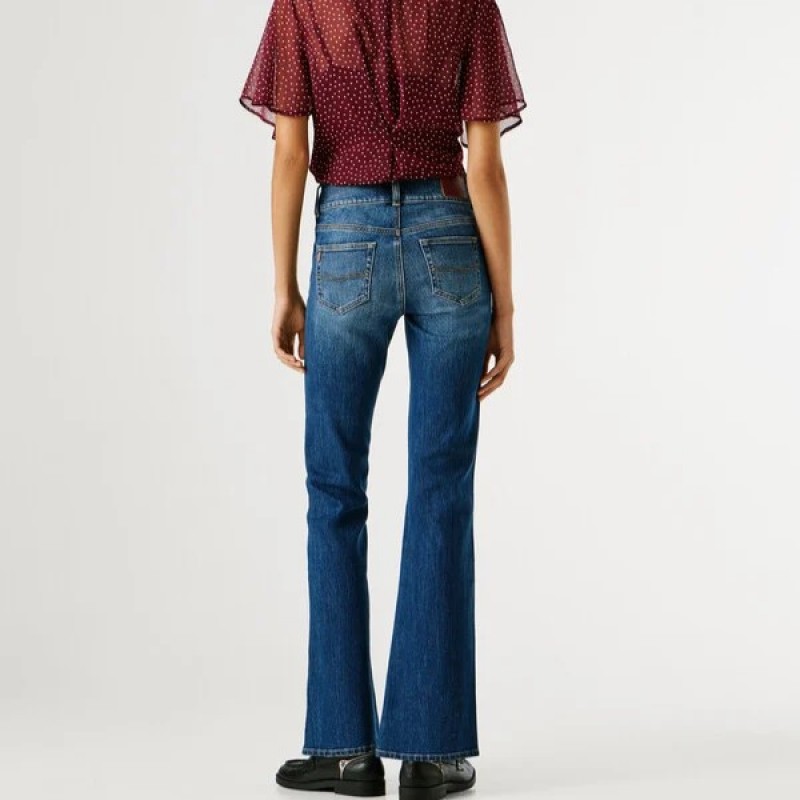Τζίν mid-rise flare fit Venus Blue Pepe jeans