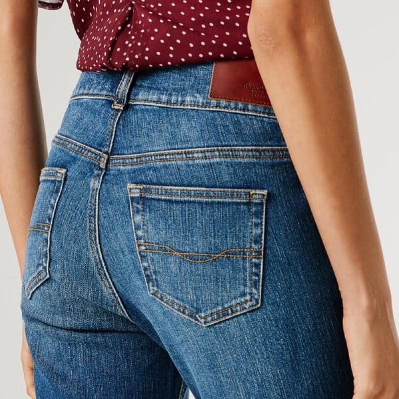 Τζίν mid-rise flare fit Venus Blue Pepe jeans