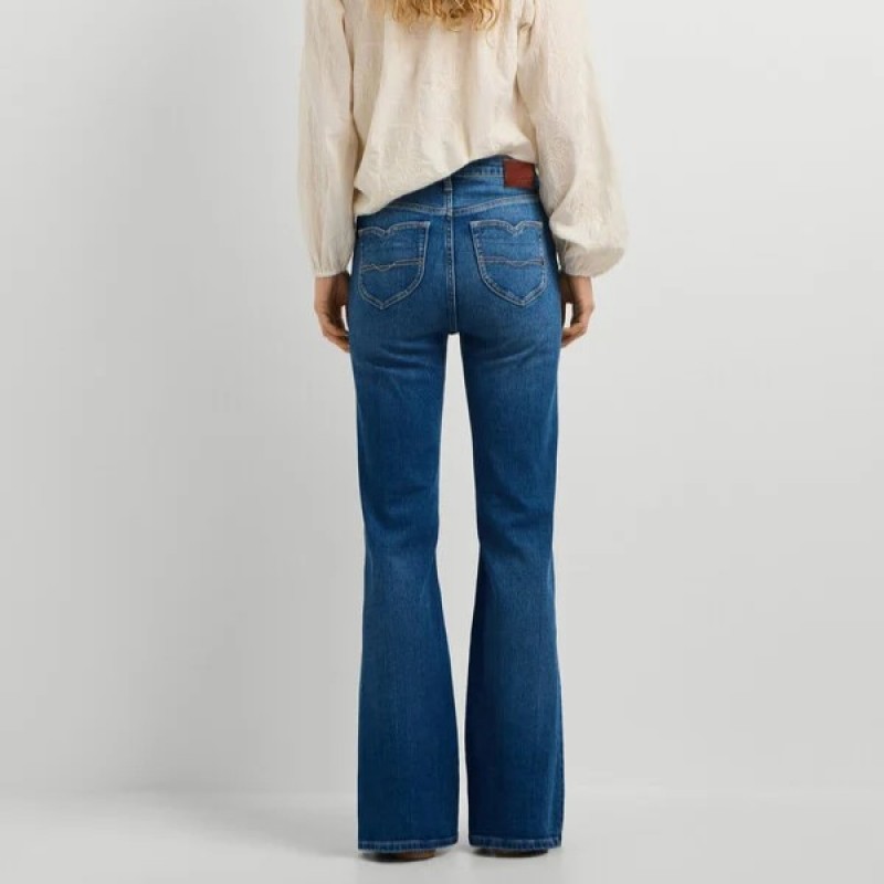 Παντελόνι τζίν high-rise Flare Willa Blue Pepe jeans