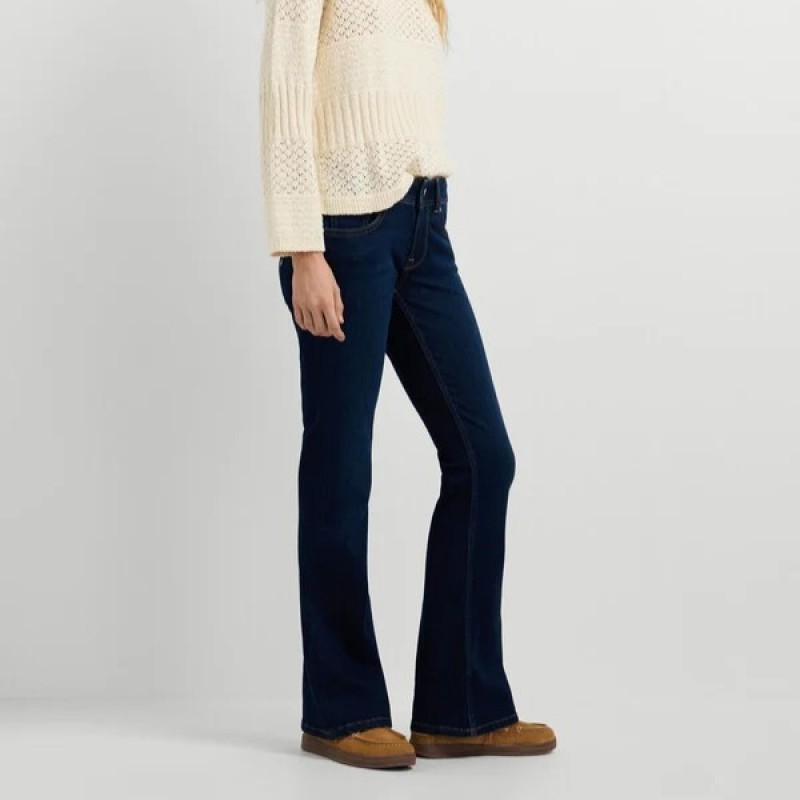 Παντελόνι τζίν low-rise flare fit Pimlico Blue Pepe jeans