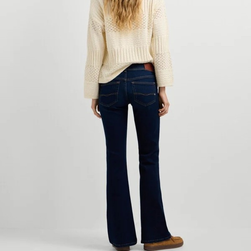 Παντελόνι τζίν low-rise flare fit Pimlico Blue Pepe jeans