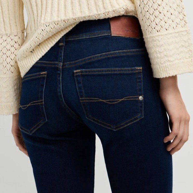 Παντελόνι τζίν low-rise flare fit Pimlico Blue Pepe jeans