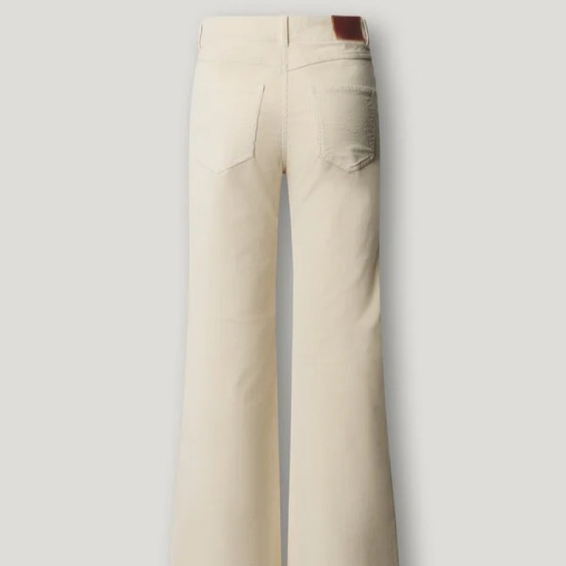Παντελόνι κοτλέ σε φαρδιά γραμμή Willa flare Ecru Pepe jeans