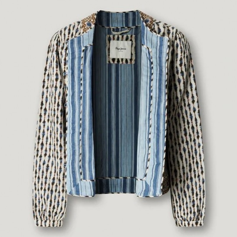Μπουφάν λεπτό Ikat printed Kim White Pepe jeans
