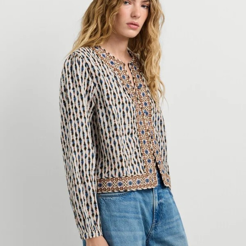 Μπουφάν λεπτό Ikat printed Kim White Pepe jeans