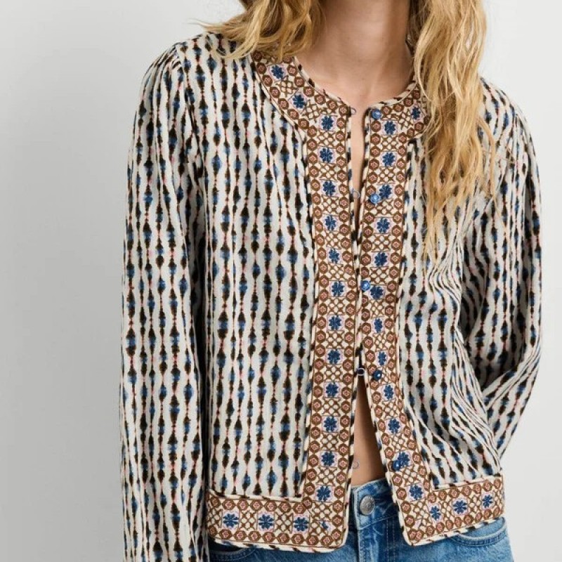 Μπουφάν λεπτό Ikat printed Kim White Pepe jeans