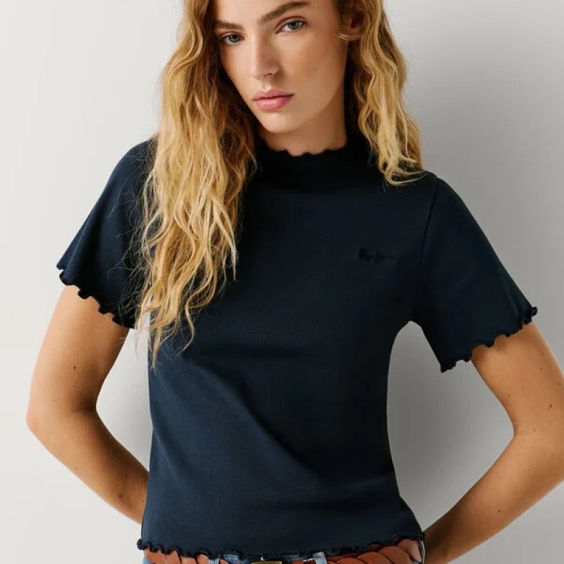 Μπλούζα με κοντό μανίκι Nora Blue Pepe jeans