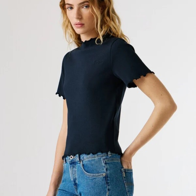 Μπλούζα με κοντό μανίκι Nora Blue Pepe jeans