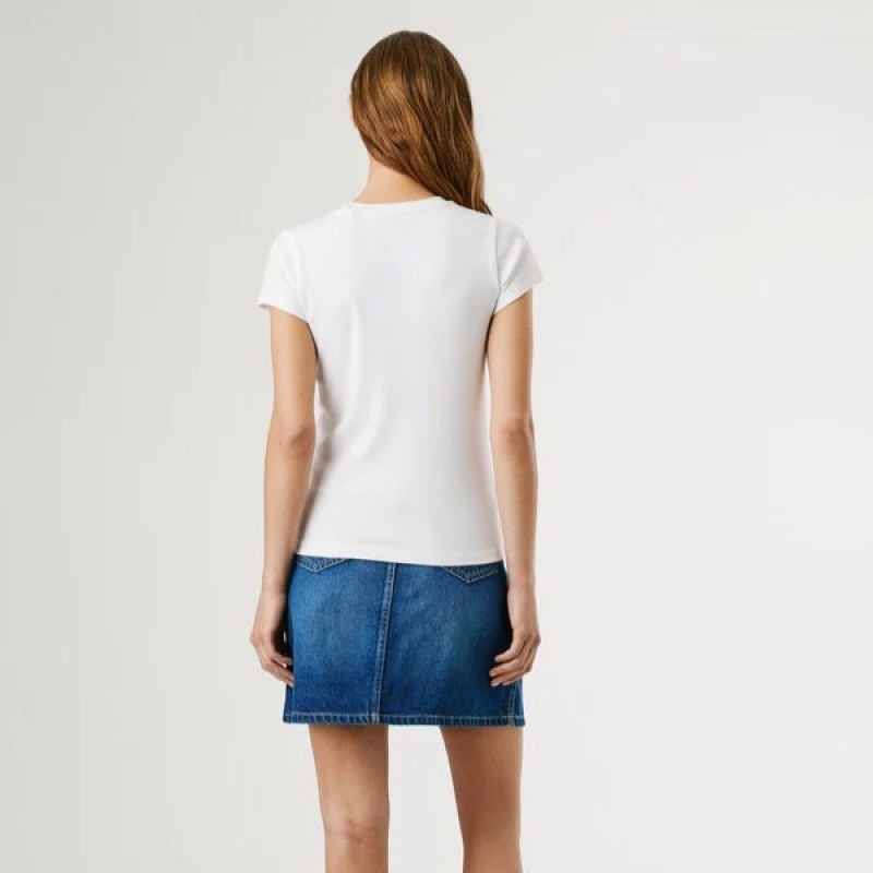 Μπλούζα με κοντό μανίκι Merida White Pepe jeans