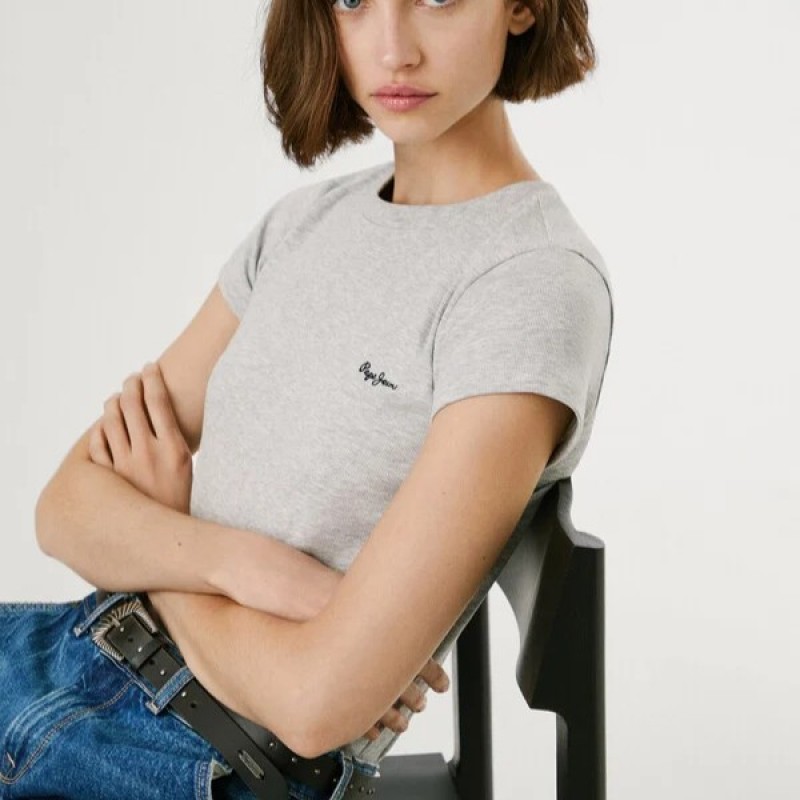 Μπλούζα με κοντό μανίκι Merida Grey Pepe jeans