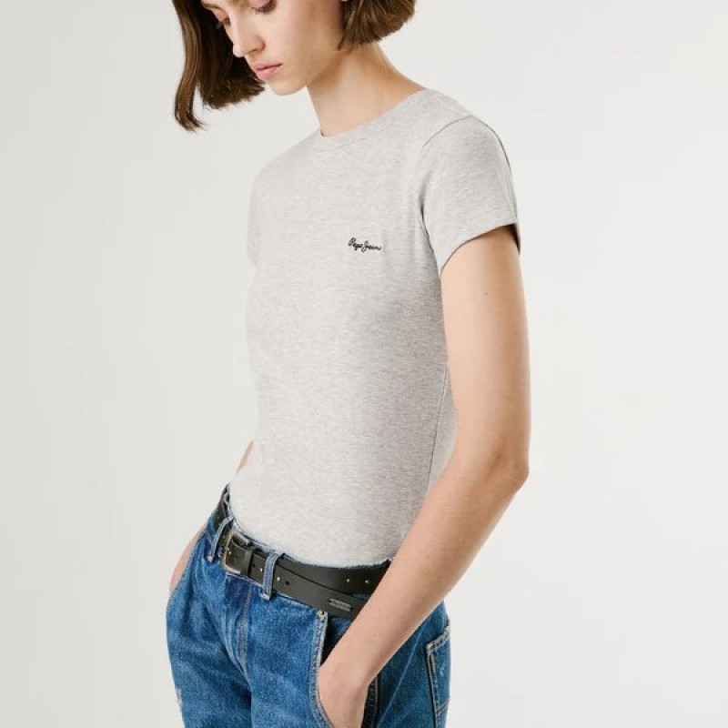 Μπλούζα με κοντό μανίκι Merida Grey Pepe jeans