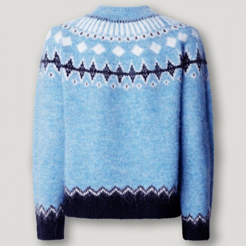 Πουλόβερ πλεκτό fair isle με σχέδιο Allura Ciel Pepe jeans