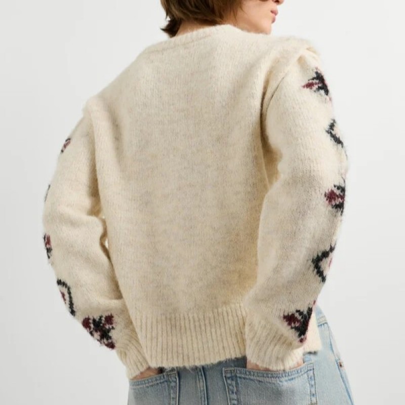 Πουλόβερ πλεκτό crew neck jumper Audrey Beige Pepe jeans