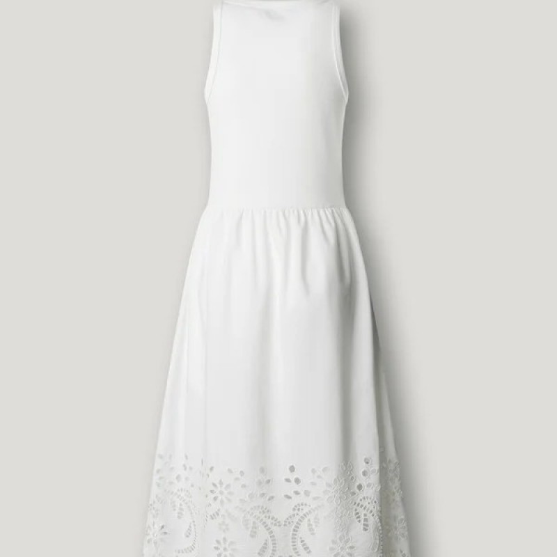 Φόρεμα αμάνικο με δαντέλα Naomi White Pepe jeans