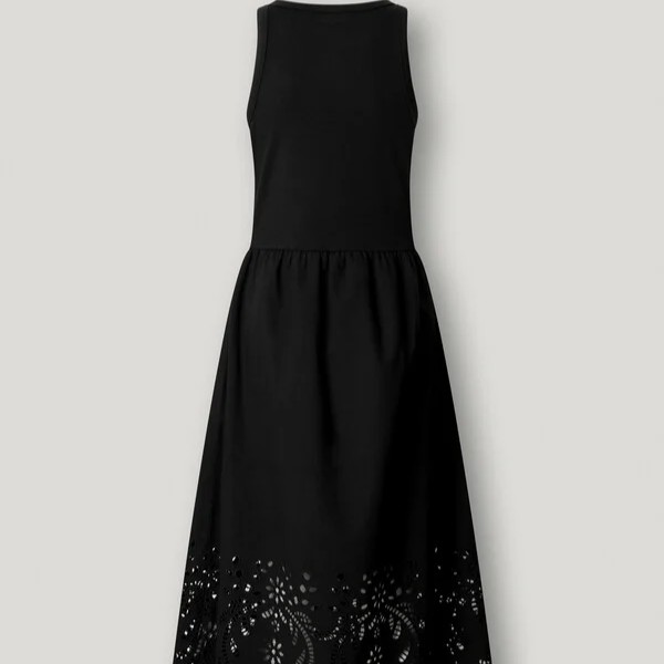 Φόρεμα αμάνικο με δαντέλα Naomi Black Pepe jeans