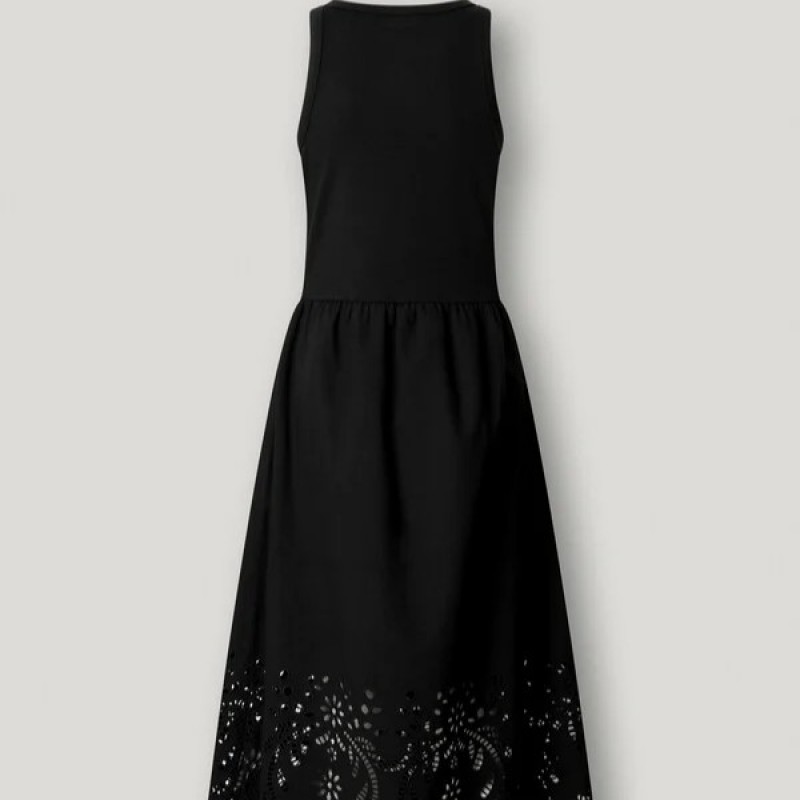 Φόρεμα αμάνικο με δαντέλα Naomi Black Pepe jeans