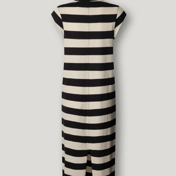 Φόρεμα αμάνικο ριγέ Lila Black Pepe jeans