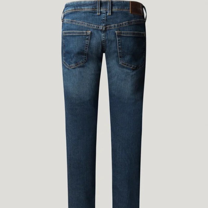 Παντελόνι τζίν low-rise slim fit Hatch Blue Pepe jeans