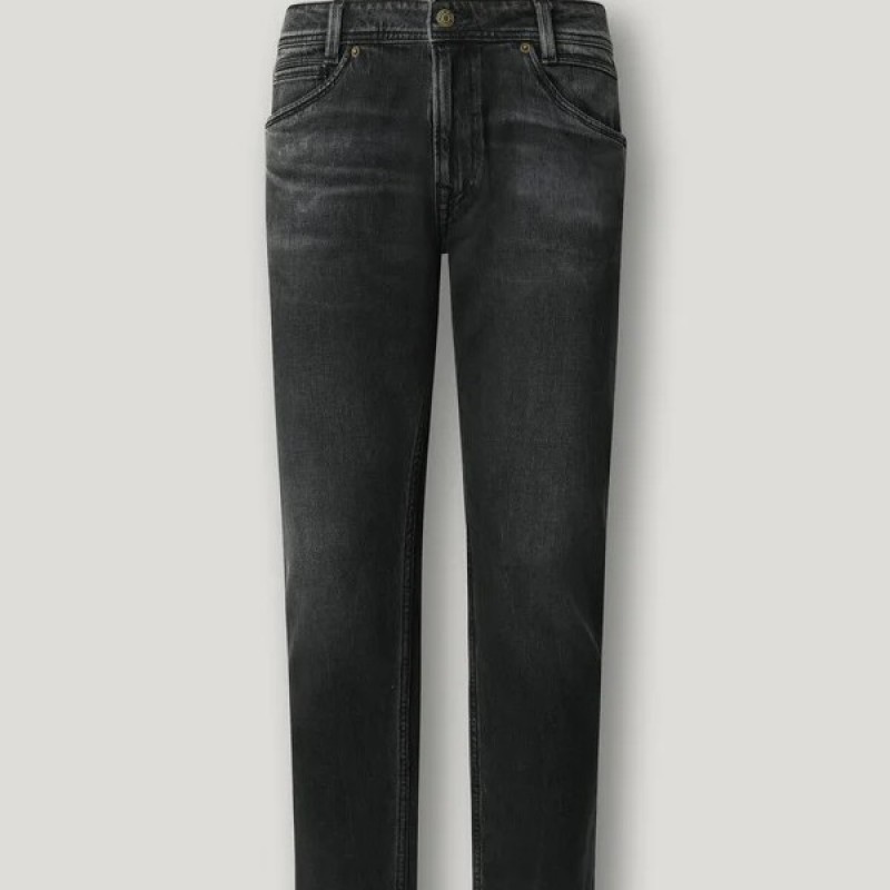 Τζίν παντελόνι Spike taper fit mid-rise Black Pepe jeans