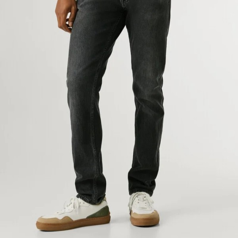 Τζίν παντελόνι Spike taper fit mid-rise Black Pepe jeans