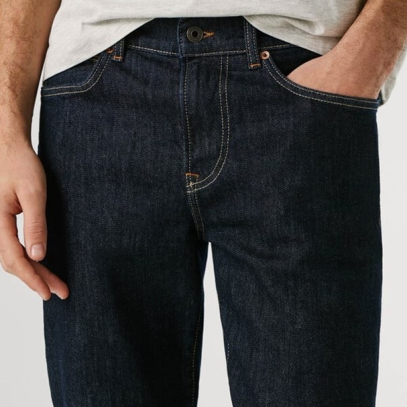 Παντελόνι τζίν mid-rise slim fit Hatch Blue Pepe jeans