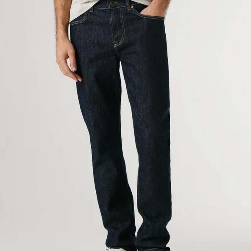 Παντελόνι τζίν mid-rise slim fit Hatch Blue Pepe jeans