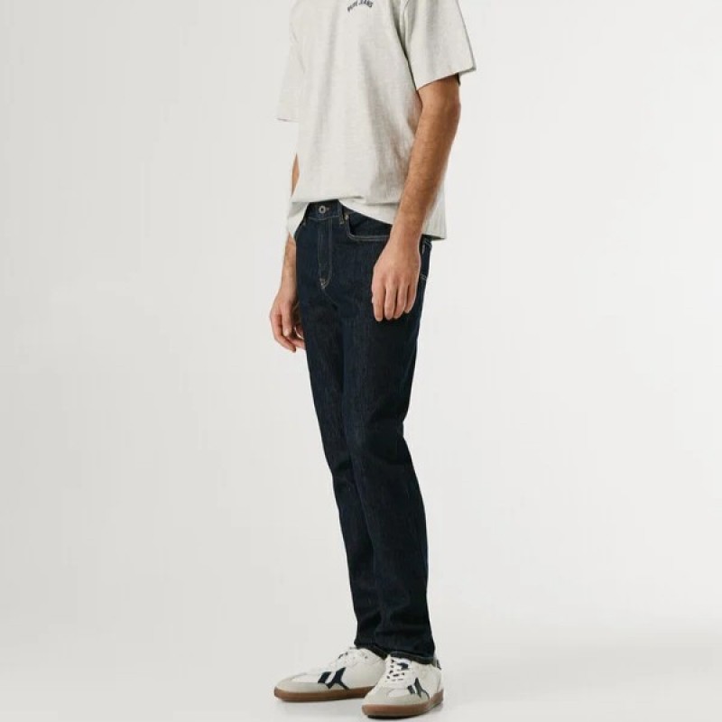 Παντελόνι τζίν mid-rise slim fit Hatch Blue Pepe jeans