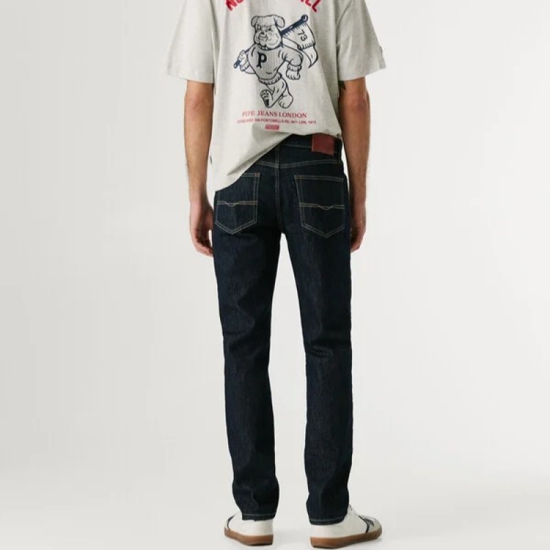 Παντελόνι τζίν mid-rise slim fit Hatch Blue Pepe jeans