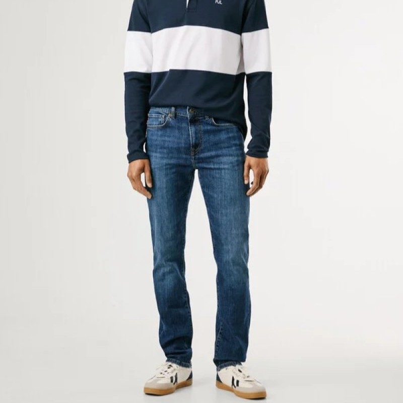 Παντελόνι τζίν slim Hatch Blue Pepe jeans