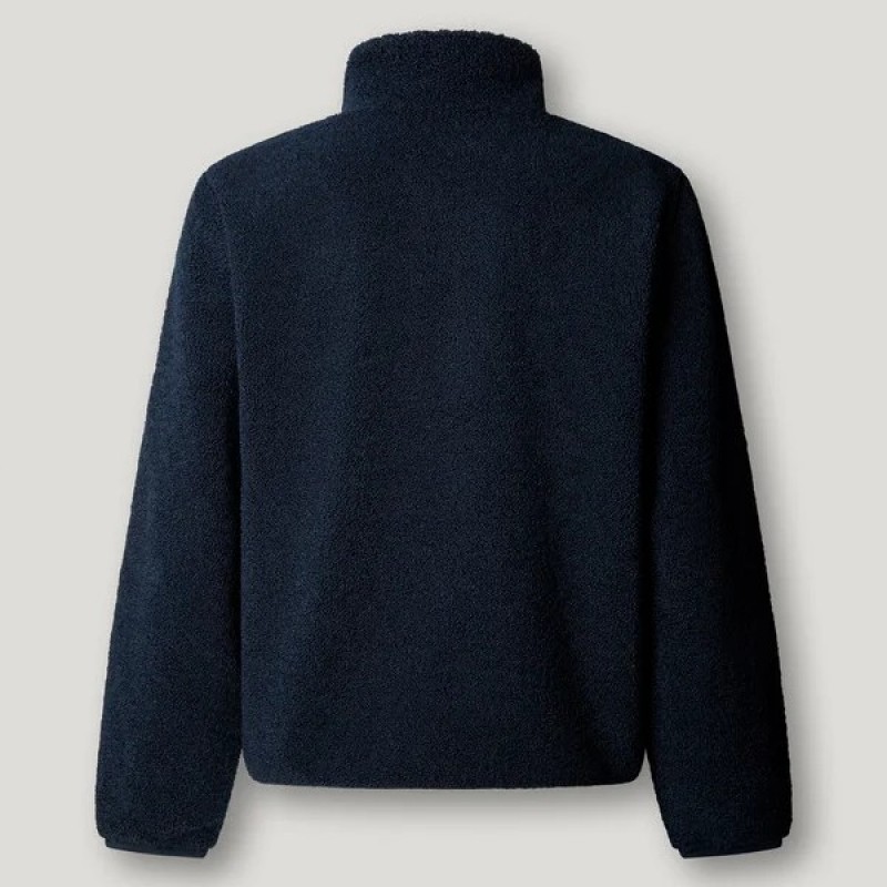 Μπουφάν Borg regular fit Blue Pepe jeans