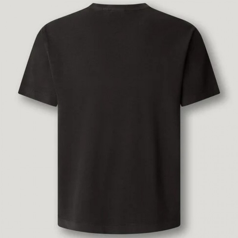 Μπλούζα με κοντό μανίκι essentials Mayer Black Pepe jeans